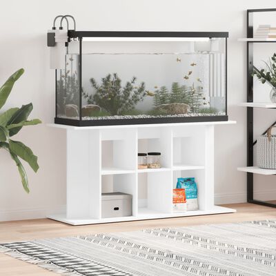 vidaXL Soporte para acuario madera de ingeniería blanco 120x40x60 cm