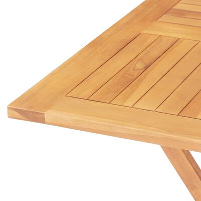 vidaXL Juego de comedor para jardín 5 piezas madera maciza de teca