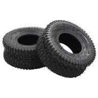 vidaXL Neumáticos para carretilla 2 unidades caucho 15x6.00-6 4PR