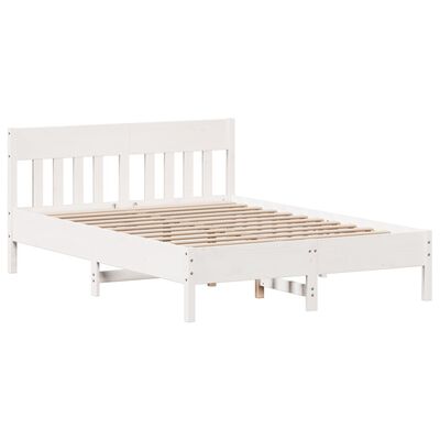 vidaXL Estructura de cama sin colchón madera maciza de pino 160x200 cm