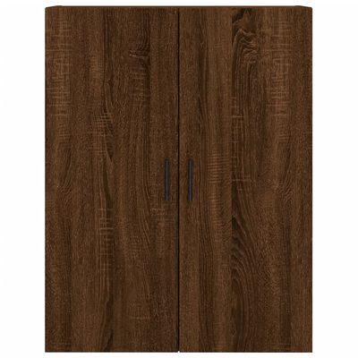 vidaXL Aparador alto madera contrachapada marrón roble 69,5x34x180 cm