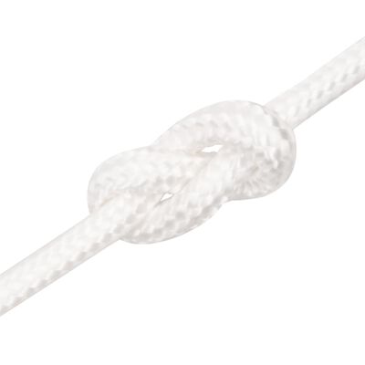 vidaXL Cuerda de barco polipropileno blanco intenso 6 mm 25 m