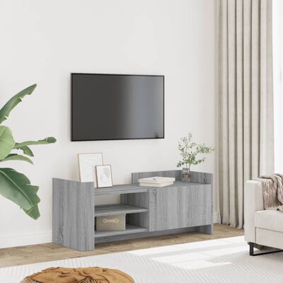 vidaXL Mueble de TV madera contrachapada gris Sonoma 100x35x40 cm