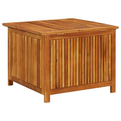 vidaXL Caja de almacenaje de jardín madera maciza acacia 75x75x58 cm