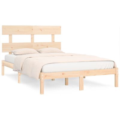 vidaXL Estructura de cama madera maciza 180x200 cm