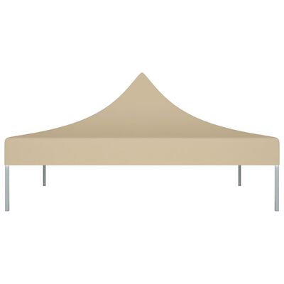 vidaXL Techo de carpa para celebraciones beige 270 g/m²