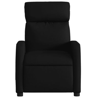 vidaXL Sillón reclinable de tela negro