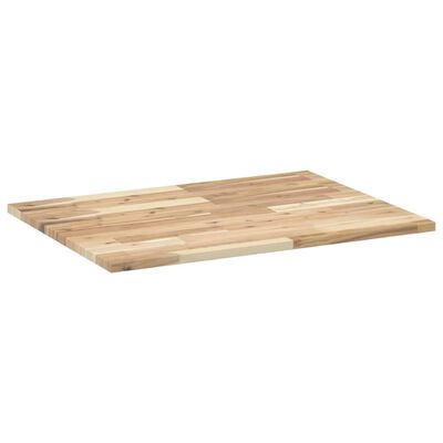 vidaXL Encimera tocador baño madera maciza acacia sin tratar 80x60x2cm