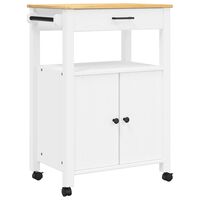 vidaXL Carrito de cocina MONZA madera maciza de pino 60x40x90 cm