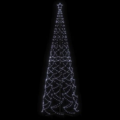 vidaXL Árbol de Navidad cónico 1400 LED blanco frío 160x500 cm