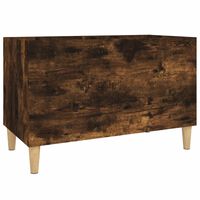 vidaXL Mueble discos madera contrachapada roble ahumado 74,5x38x48 cm