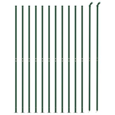 vidaXL Cerca de alambre con brida verde 1,4x25 m