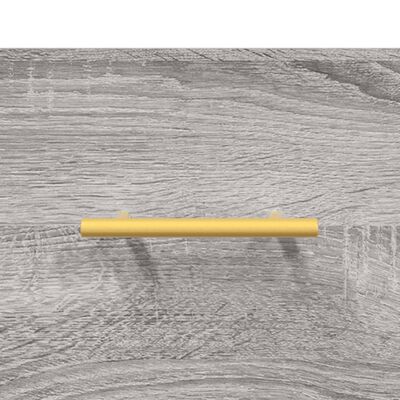 vidaXL Aparador de madera de ingeniería gris Sonoma 69,5x34x90 cm