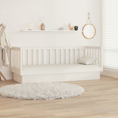 vidaXL Sofá cama sin colchón madera maciza de pino blanco 90x190 cm