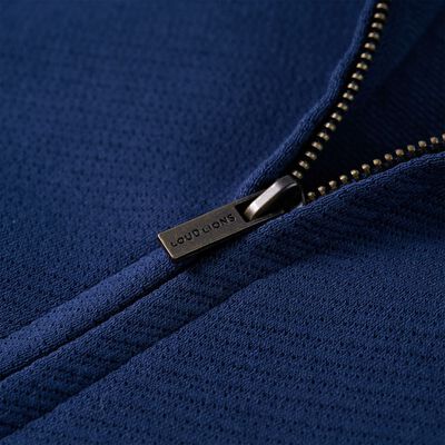 Sudadera infantil con cremallera azul marino 116