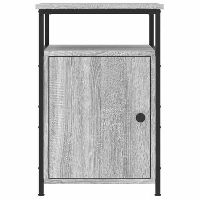 vidaXL Mesita de noche madera contrachapada gris Sonoma 40x42x60 cm