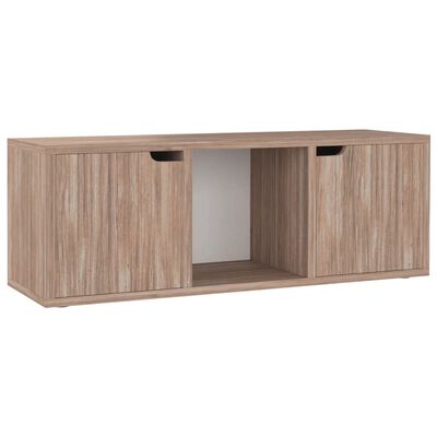 vidaXL Mueble TV madera de ingeniería roble sonoma 88,5x27,5x30,5 cm