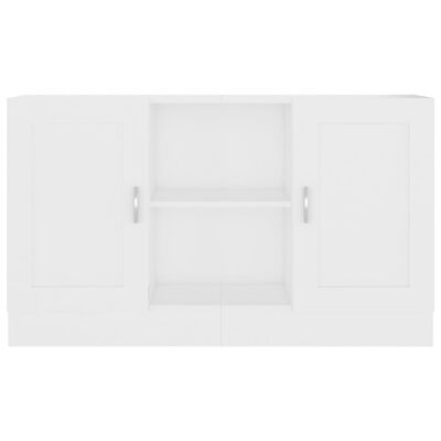 vidaXL Aparador de madera contrachapada blanco 120x30,5x70 cm