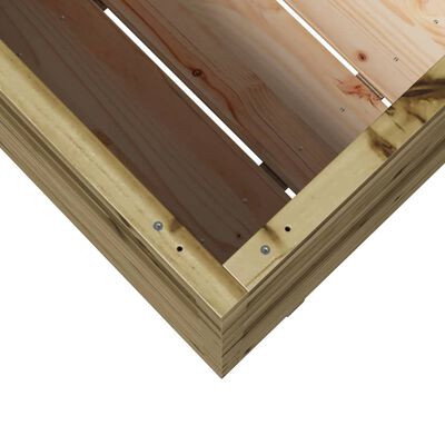 vidaXL Jardinera madera de pino impregnada 110x40x72,5 cm