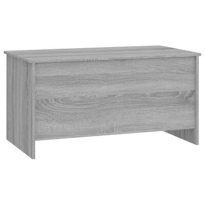 vidaXL Mesa de centro madera ingeniería gris Sonoma 102x55,5x52,5 cm