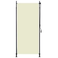 vidaXL Estor enrollable de exterior color crema 100x270 cm