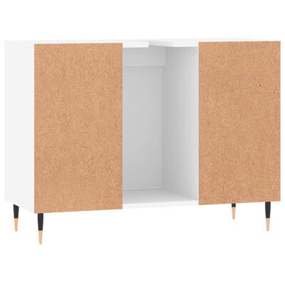 vidaXL Mueble de baño madera de ingeniería blanco 80x33x60 cm