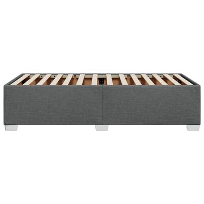 vidaXL Estructura de cama sin colchón tela gris oscuro 90x200 cm