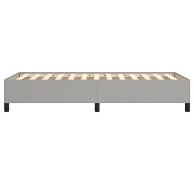 vidaXL Estructura de cama sin colchón tela gris claro 90x190 cm