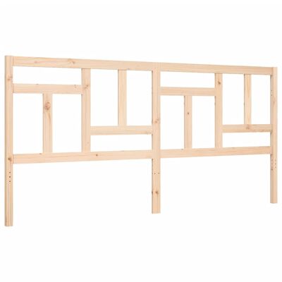 vidaXL Estructura de cama con cabecero madera maciza 200x200 cm