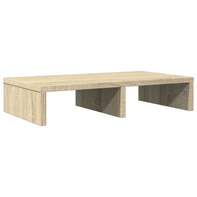 vidaXL Soporte de pantalla madera ingeniería roble Sonoma 50x27x10 cm