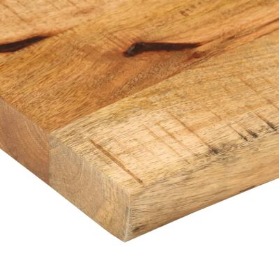 vidaXL Tablero de mesa borde natural madera maciza mango 180x20x2,5 cm