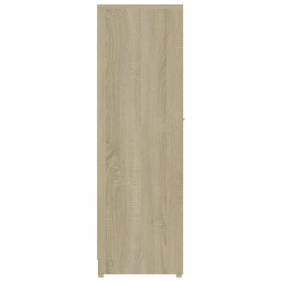 vidaXL Armario de baño madera contrachapada color roble 30x30x95 cm