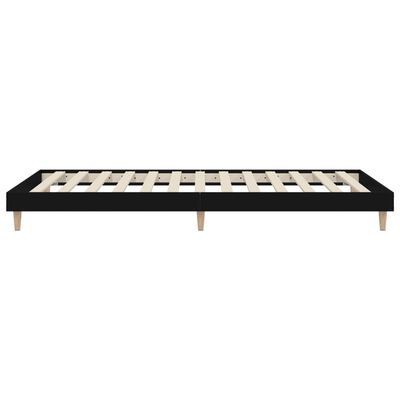 vidaXL Estructura de cama madera de ingeniería negra 90x200 cm