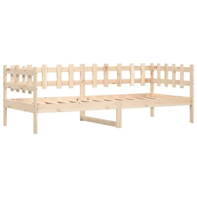 vidaXL Sofá cama sin colchón madera maciza de pino 90x200 cm