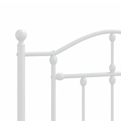 vidaXL Cabecero de metal blanco 107 cm