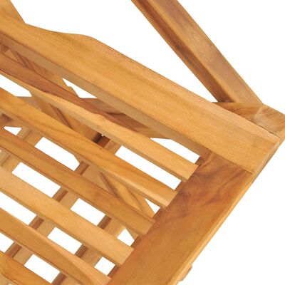 vidaXL Juego de comedor para jardín 5 piezas madera maciza de teca