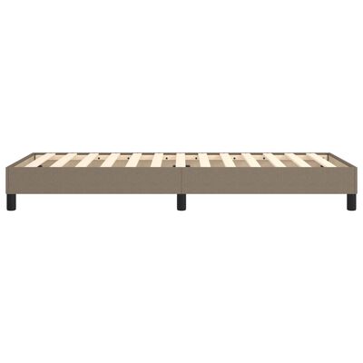 vidaXL Estructura de cama de tela gris taupe 90x200 cm