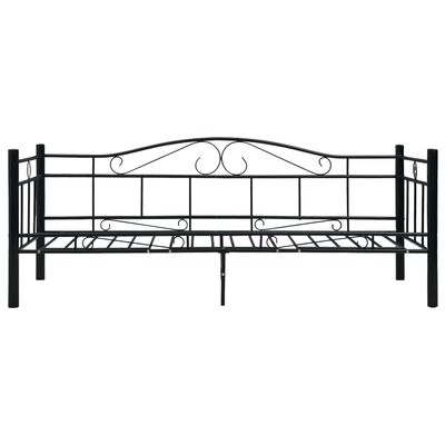 vidaXL Estructura de sofá cama sin colchón metal negro 90x200 cm