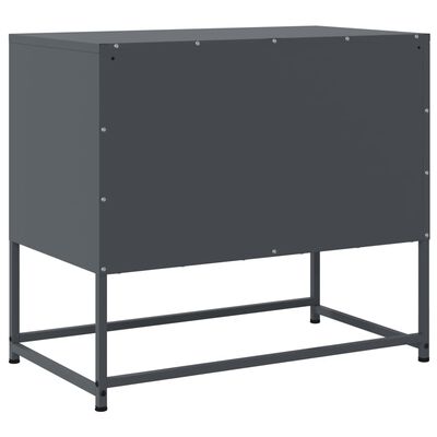 vidaXL Mueble para TV de acero gris antracita 68,5x39x60,5 cm