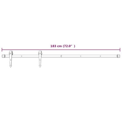 vidaXL Puerta corredera con herrajes madera maciza de pino 90x210 cm