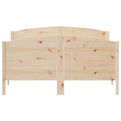 vidaXL Estructura de cama sin colchón madera maciza de pino 140x190 cm