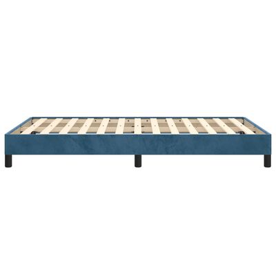 vidaXL Estructura de cama sin colchón terciopelo azul oscuro 120x200cm