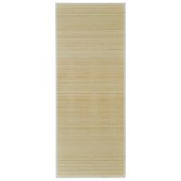 vidaXL Alfombra rectangular de bambú natural 80 x 200 cm
