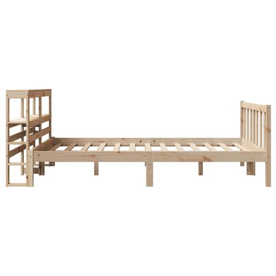 vidaXL Estructura de cama sin colchón madera maciza de pino 160x200 cm