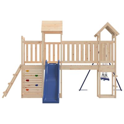 vidaXL Parque infantil de exterior madera maciza de pino