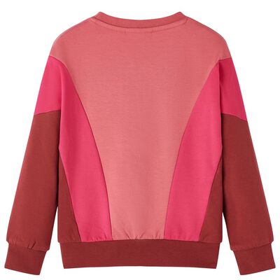 Sudadera infantil colores rosa y henna 140