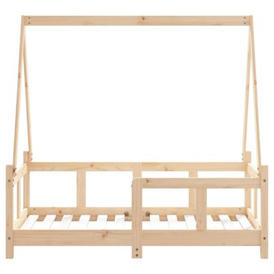 vidaXL Estructura de cama para niños madera maciza de pino 70x140 cm