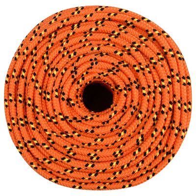 vidaXL Cuerda de barco polipropileno naranja 6 mm 100 m