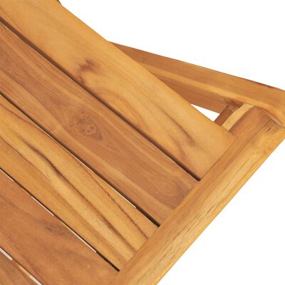 vidaXL Juego de comedor para jardín 5 piezas madera maciza de teca