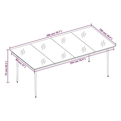 vidaXL Juego de comedor de jardín 7 piezas ratán sintético gris